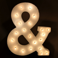 Light Up Marquee Number 60 Rental — Elite Rentals Company